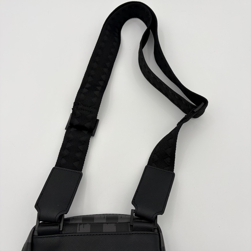 Sprayground Limited Edition Checker Reflective Shark Sling Bag Hangover RARE! - Picture 6 of 9